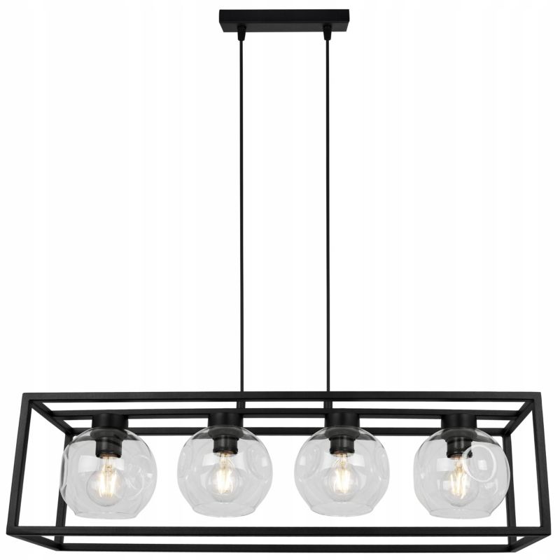 Lampa sufitowa wisząca Light Home LH Rio Cage 4x E27 60W bezbarwny 1szt