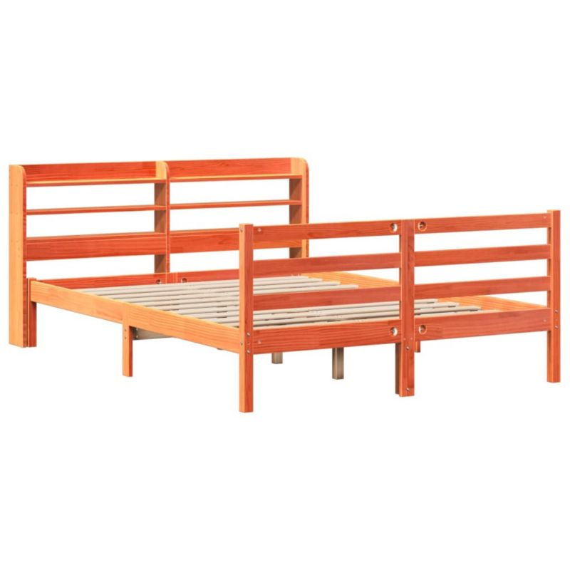 Łóżko drewniane WaszeMeble 120x190 cm brąz WM-3306657 1 szt.