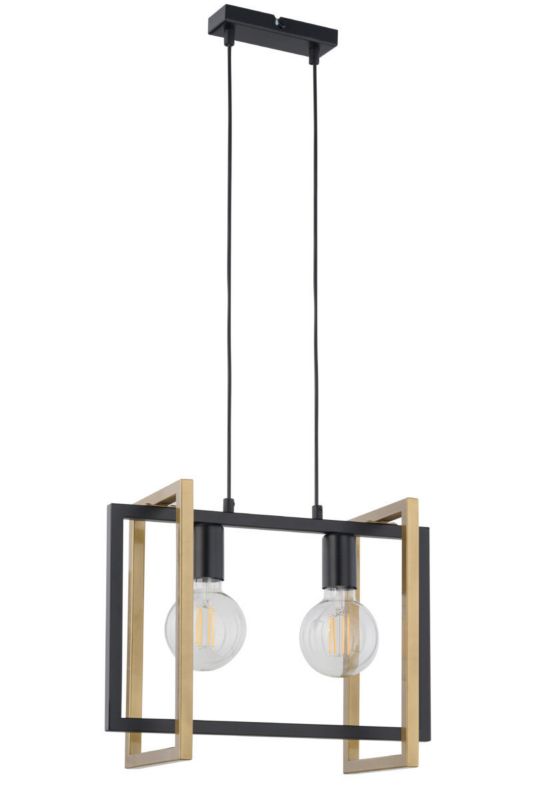 Lampa wisząca Sigma Lighting Eden 5586 czarno-złota dekoracyjna 2xE27 x 15W 1 szt.