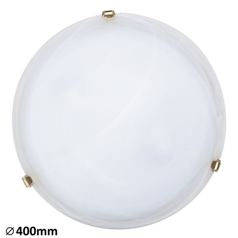 Plafon sufitowy Rabalux Alabastro białe szkło alabastrowe szkło 2 x E27 x 60W IP20 wym: 40 x 40 cm - 1 szt.