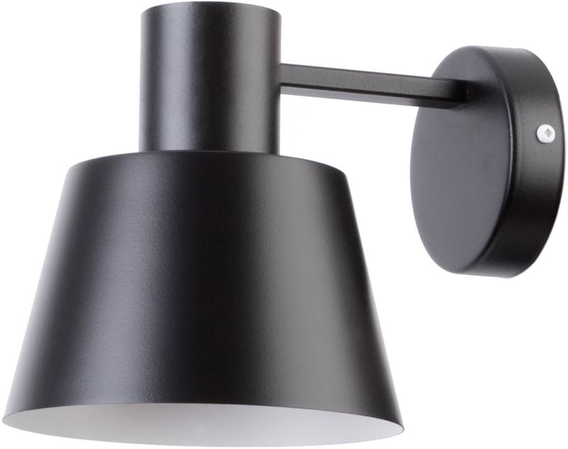 Kinkiet ścienny Sigma Lighting Dunka czarno-biały do sypialni 1 x E27 x IP20 wym: 17 x 17 x 23 cm - 1 szt.