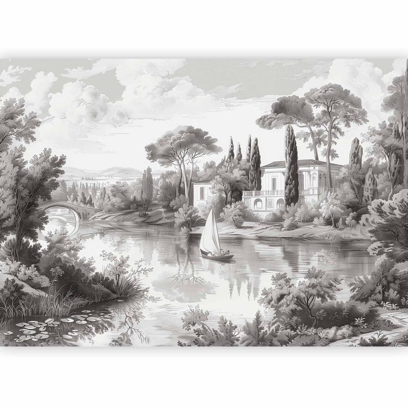 Fototapeta flizelinowa Artgeist 170 g/m2 wodoodporna Pejzaże szara 250x175 (5 części) 10047aa rolka 1 szt