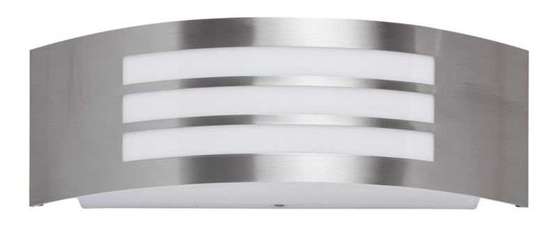Kinkiet ścienny zewnętrzny Rabalux Roma chrom satynowany-biały 1 x E27 x 14W IP44 wym: 10 x 31,8 x 9 cm - 1 szt.
