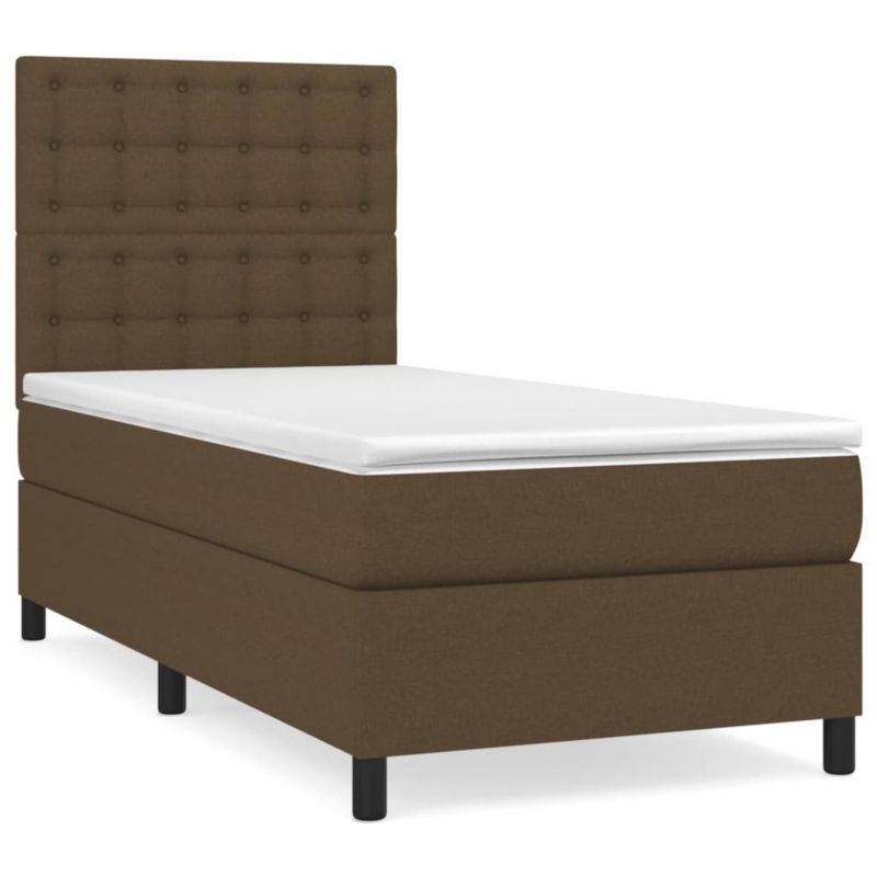 Łóżko kontynentalne WaszeMeble 100x200 cm brązowe WM-3142076 1 szt.
