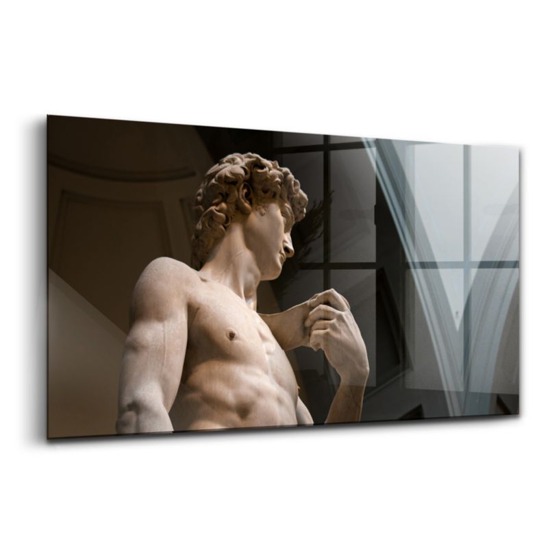 Obraz Szklany Wallfluent 120x60 cm Rzeźba Dawida - Michał Anioł 1 szt.
