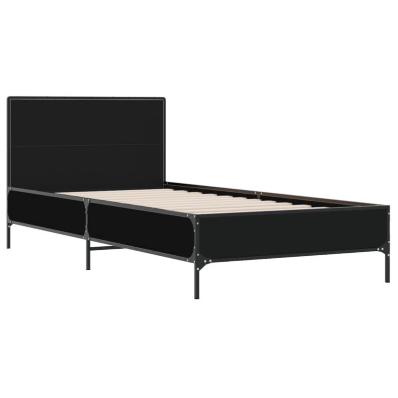 Łóżko metalowe WaszeMeble 90x190 cm czarna WM-845562 1 szt.