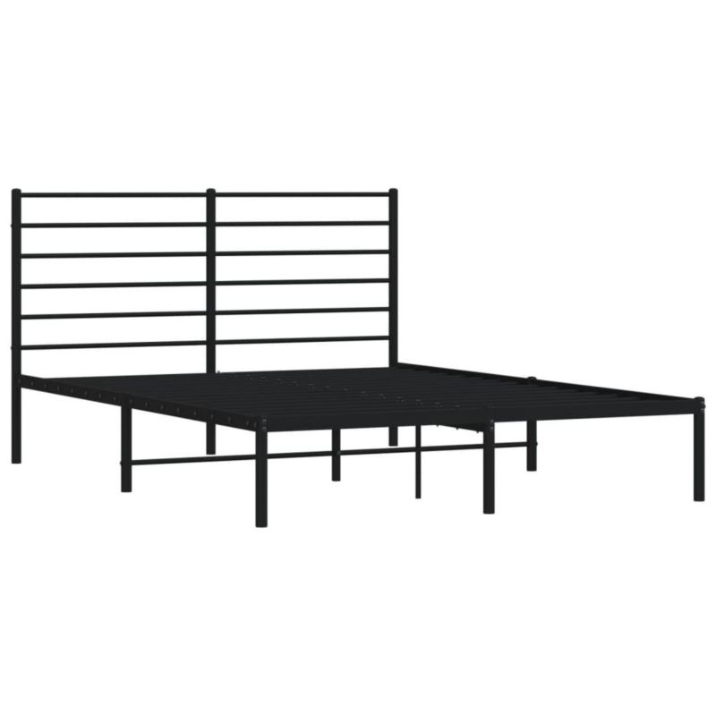 Łóżko metalowe WaszeMeble 150x200 cm czarna WM-352321 1 szt.