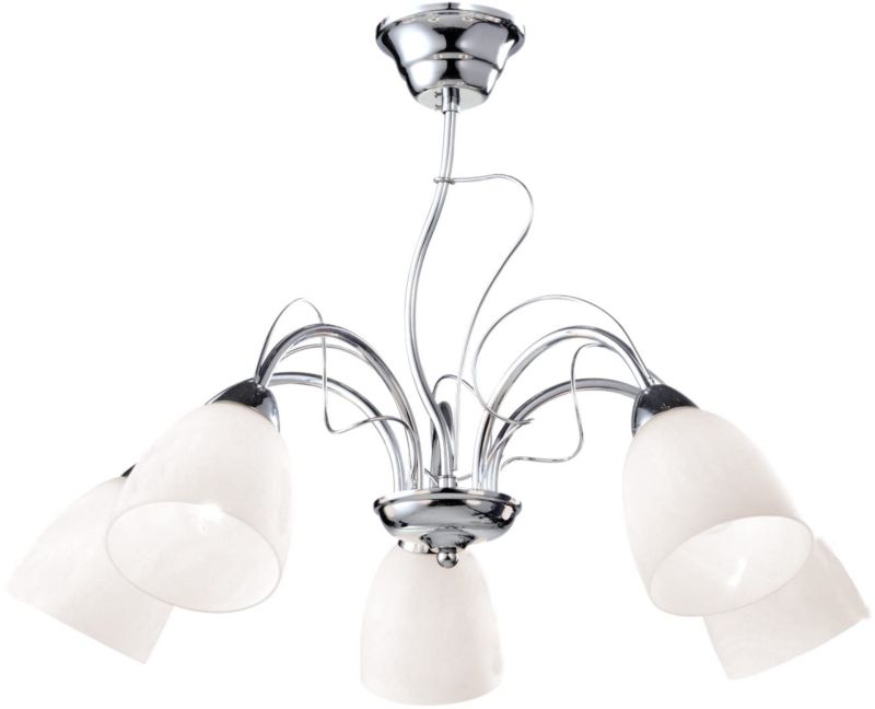 Lampa sufitowa wisząca Kaja Aron chromowana wym: 44 x 64 x 64 cm 5xE27 x 40W 1 szt.