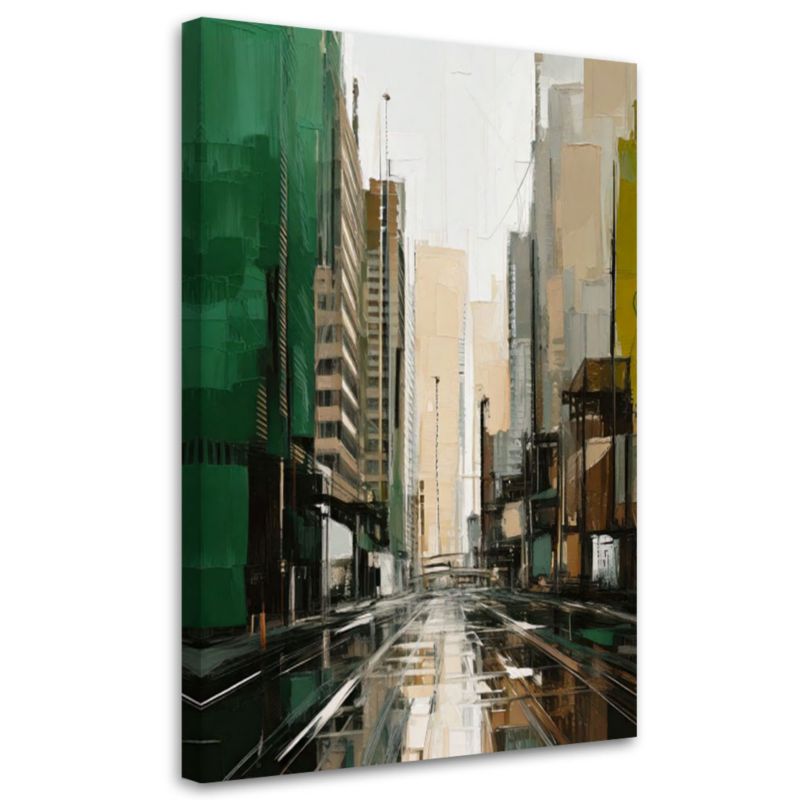 Obraz do salonu Feeby Miasto Ulica Nowoczesna 80x120cm 1szt