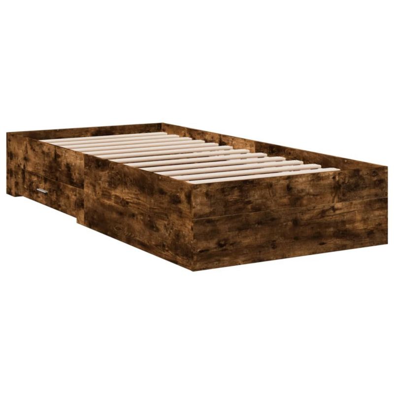 Łóżko drewniane WaszeMeble 100x200 cm brązowe WM-3280423 1 szt.