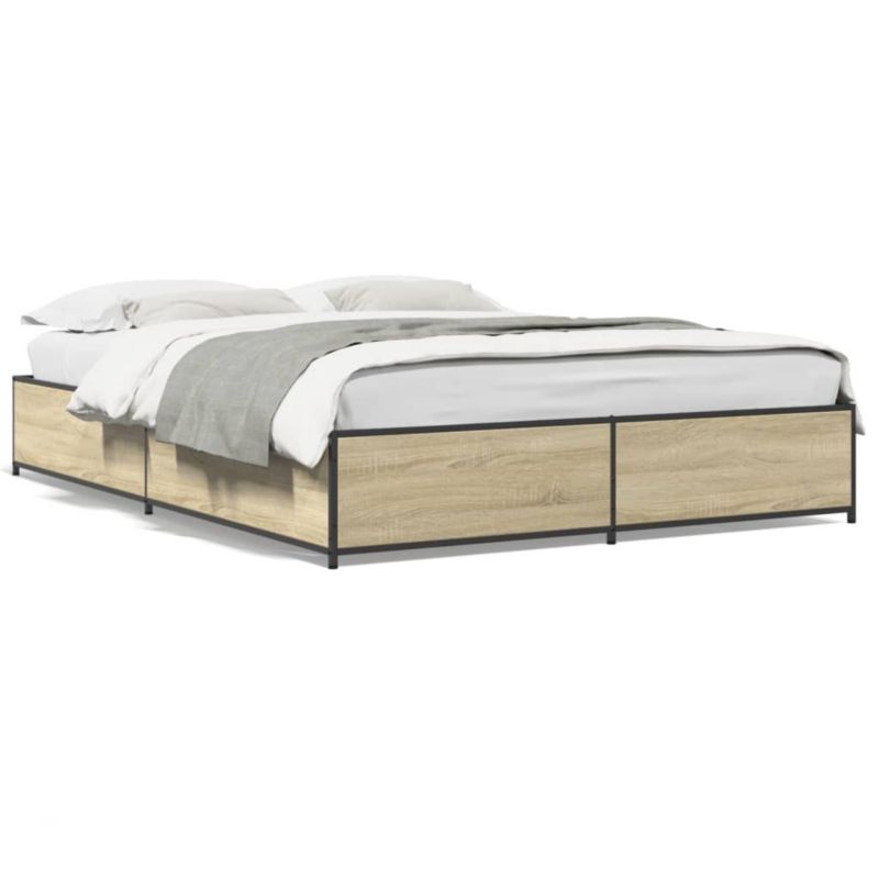 Łóżko metalowe WaszeMeble 120x190 cm brązowe WM-3279863 1 szt.