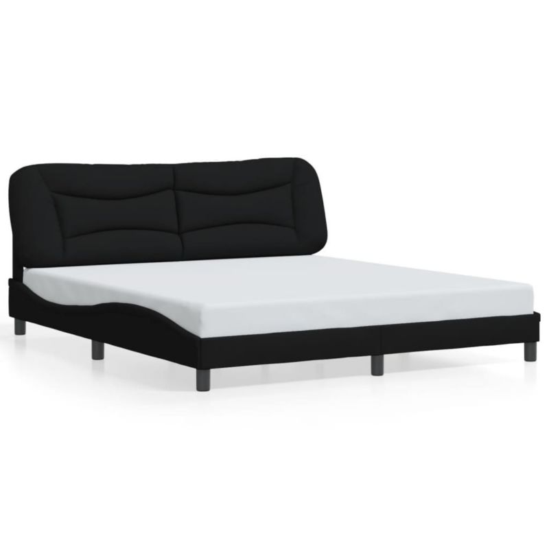 Łóżko tapicerowane WaszeMeble 180x200 cm czarna WM-3207788 1 szt.
