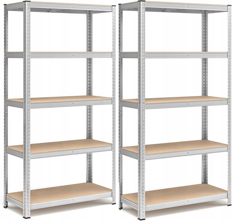 Regał Magazynowy Hardmaister Metalowy Garażowy do garażu Biura 180x90x40cm 875kg 2 szt