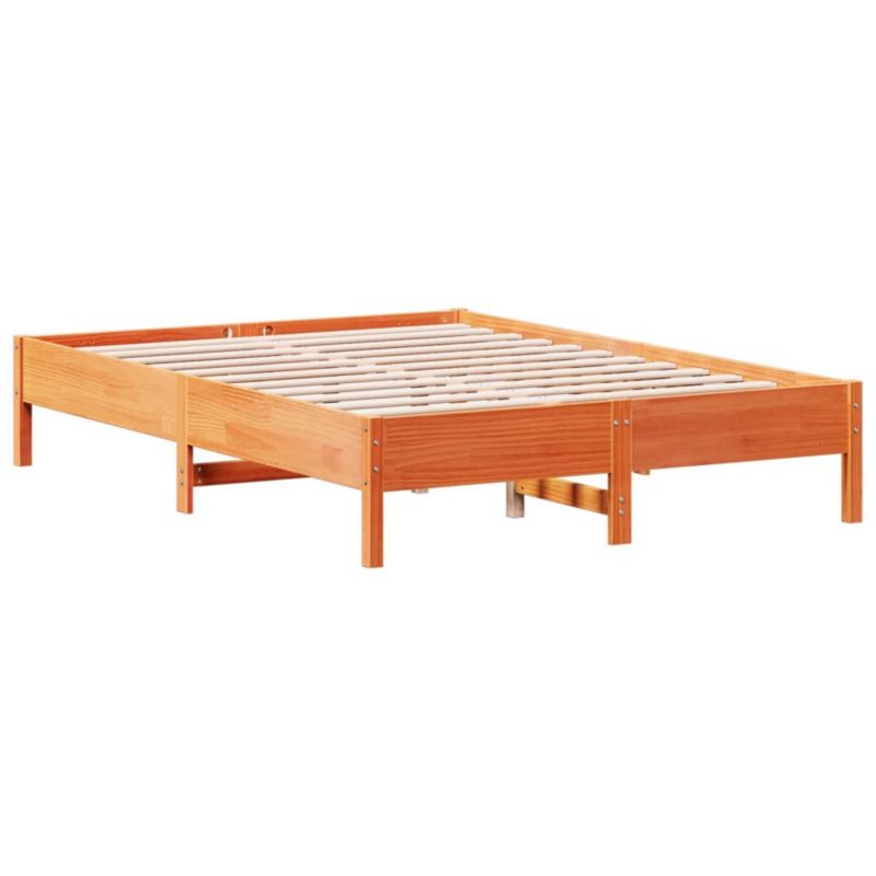Łóżko drewniane WaszeMeble 150x200 cm brąz WM-842697 1 szt.