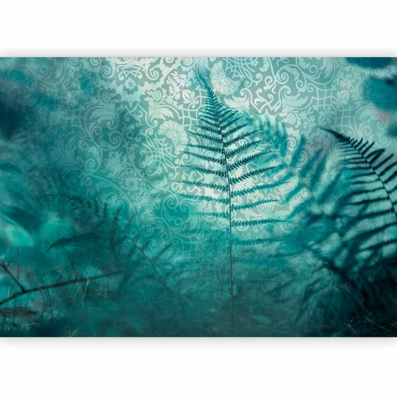 Fototapeta samoprzylepna Artgeist Liście turkusowa 196x140 (4 części) 10106aa rolka 1 szt