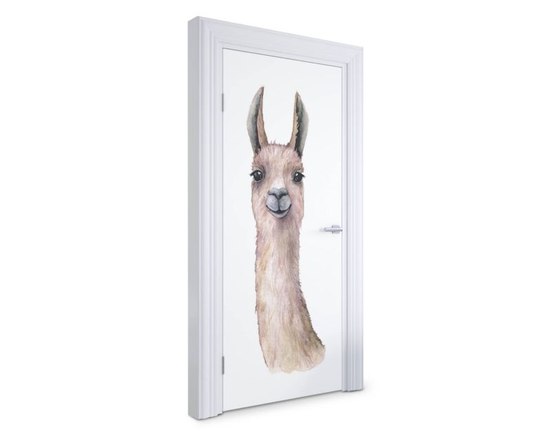 Naklejka samoprzylepna na drzwi Wallfluent 95x205 cm Muzyczne motyle 1 szt.