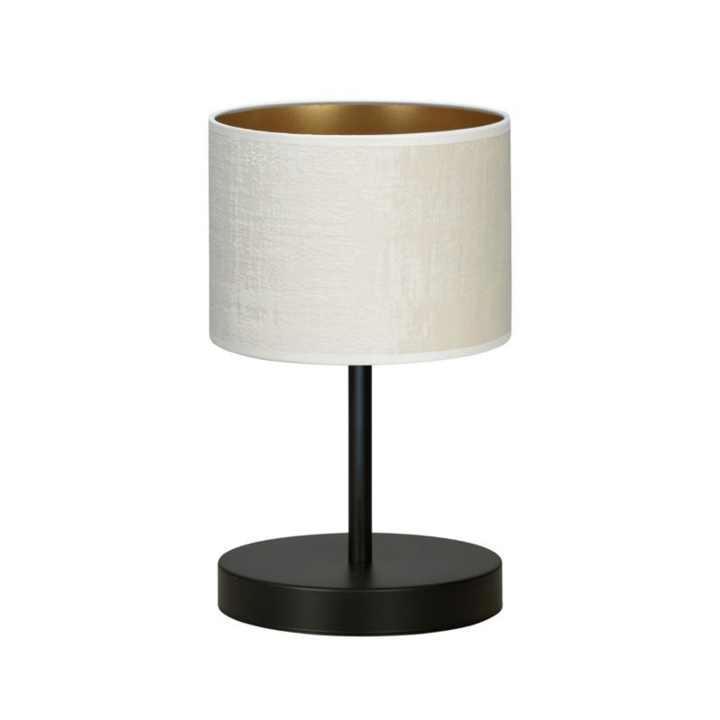 Lampa stołowa Emibig Hilde czarno-biała 1 x E27 x 15W IP20 wym: 34 x 20 x 20 cm metal - 1 szt.
