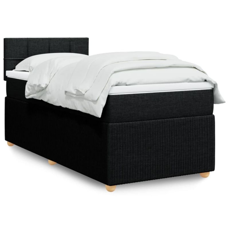 Łóżko kontynentalne WaszeMeble 90x200 cm czarne WM-3287341 1 szt.