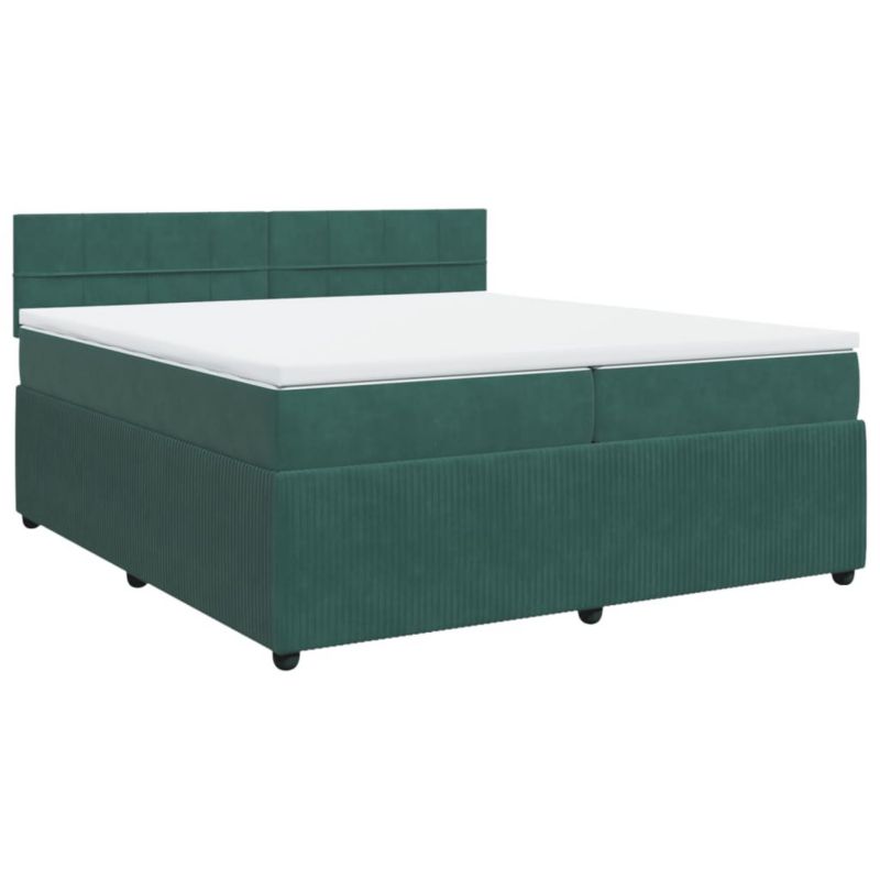 Łóżko kontynentalne WaszeMeble 200x200 cm Zielone WM-3287833 1 szt.