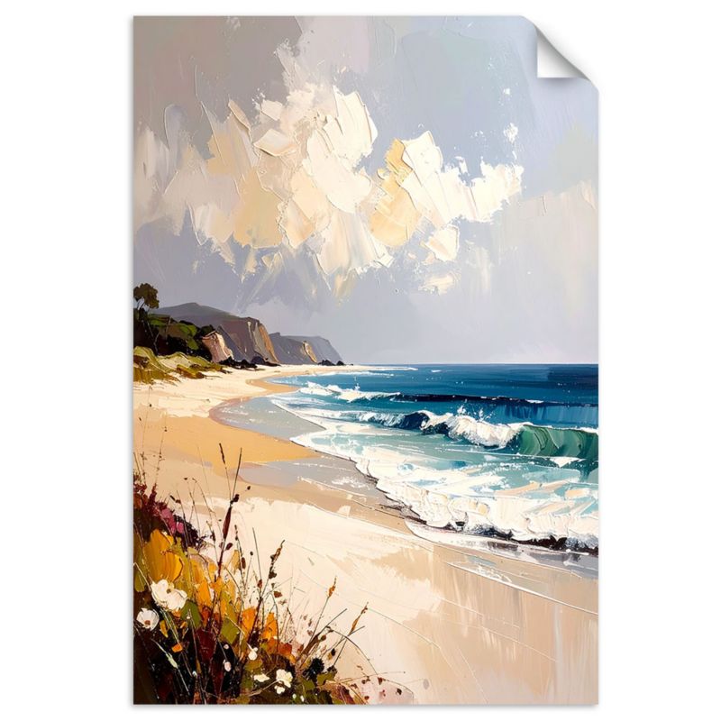 Naklejka na ścianę do salonu sypialni Feeby Morze Plaża Pejzaż morski 100x150cm 1szt