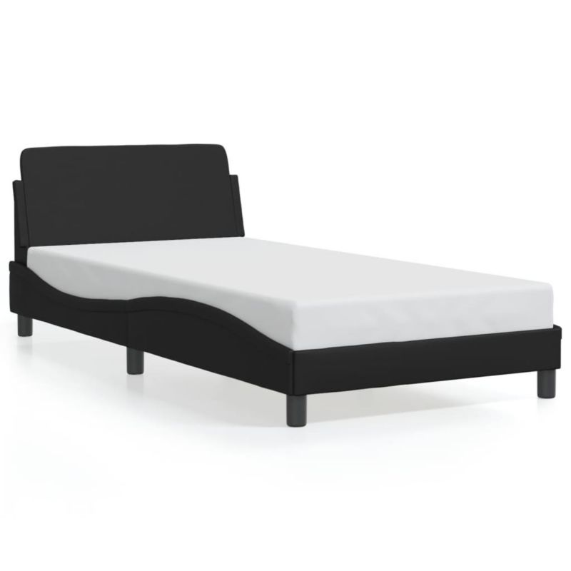 Łóżko tapicerowane WaszeMeble 100x200 cm czarna WM-373138 1 szt.