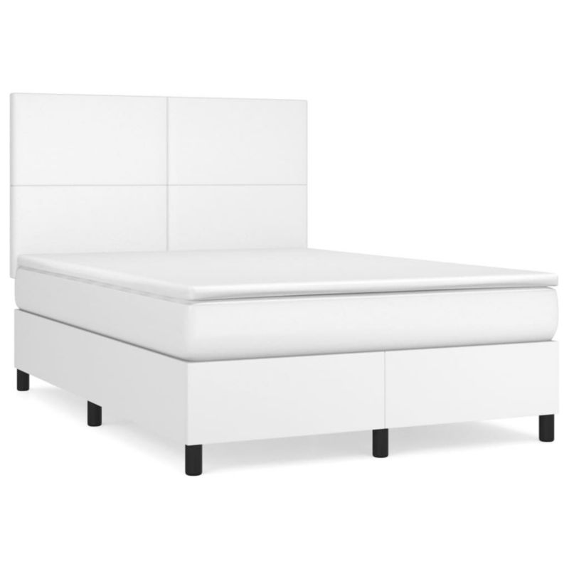 Łóżko kontynentalne WaszeMeble 140x200 cm białe WM-3142726 1 szt.