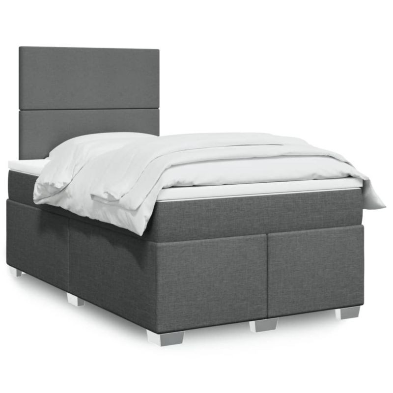 Łóżko kontynentalne WaszeMeble 120x190 cm ciemnoszare WM-3290421 1 szt.