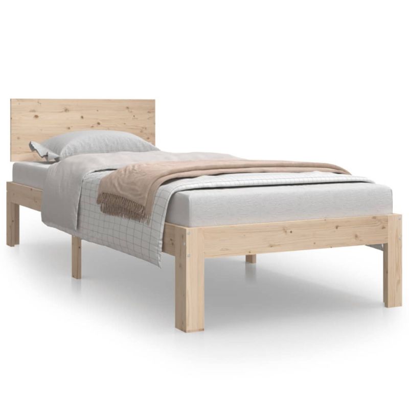 Łóżko drewniane WaszeMeble 75x190 cm brązowe WM-810455 1 szt.