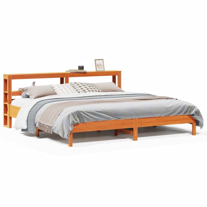 Łóżko drewniane WaszeMeble 180x200 cm brąz WM-3306140 1 szt.