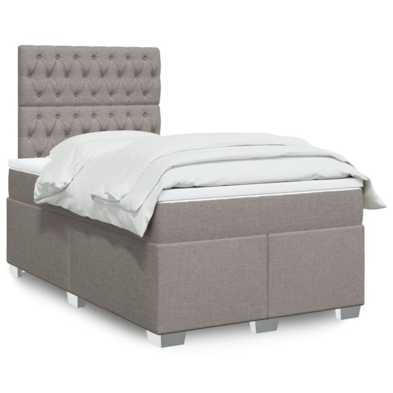 Łóżko z materacem WaszeMeble 120x200 cm taupe WM-3292766 1 szt.