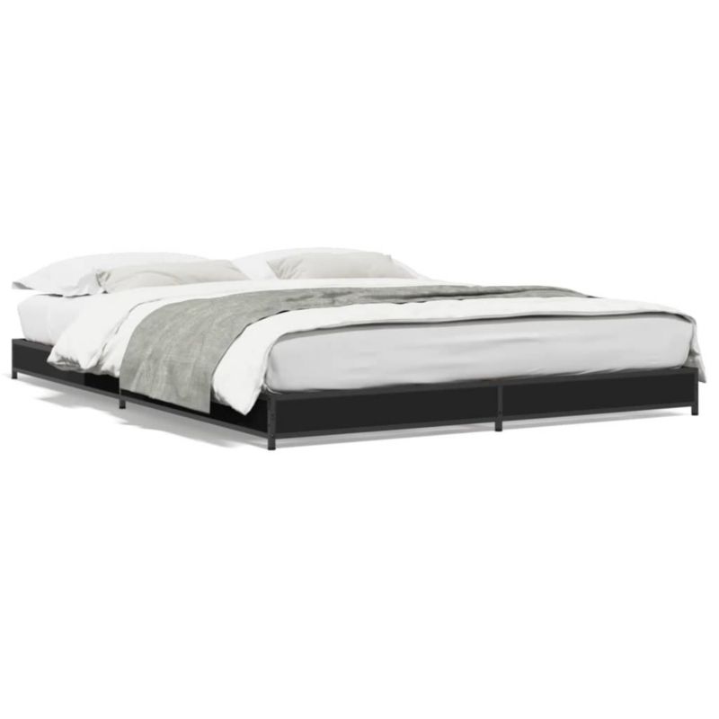 Łóżko metalowe WaszeMeble 135x190 cm czarna WM-845161 1 szt.