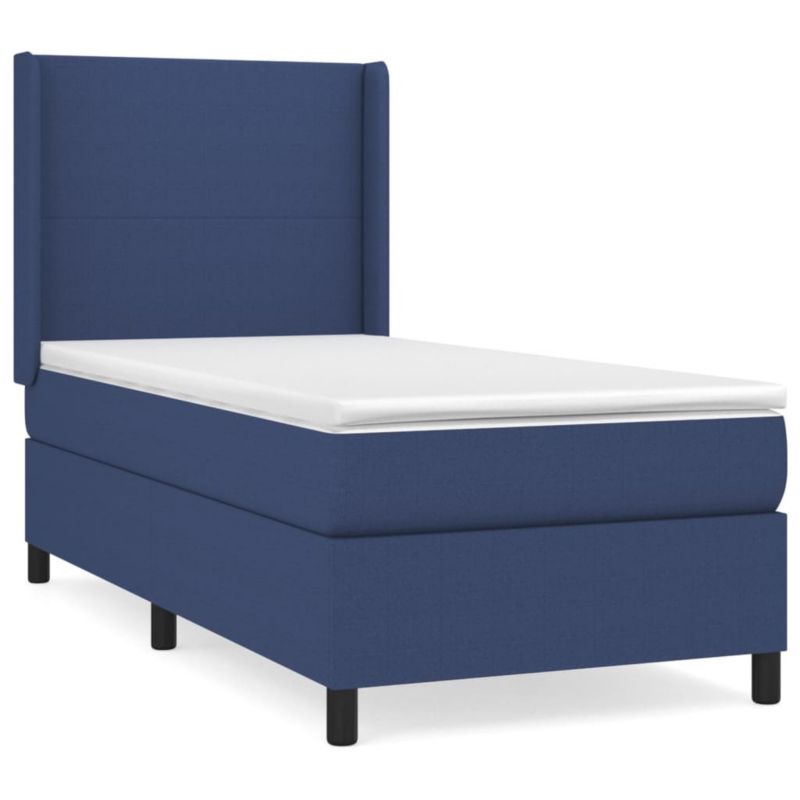 Łóżko kontynentalne WaszeMeble 90x200 cm niebieskie WM-3131247 1 szt.