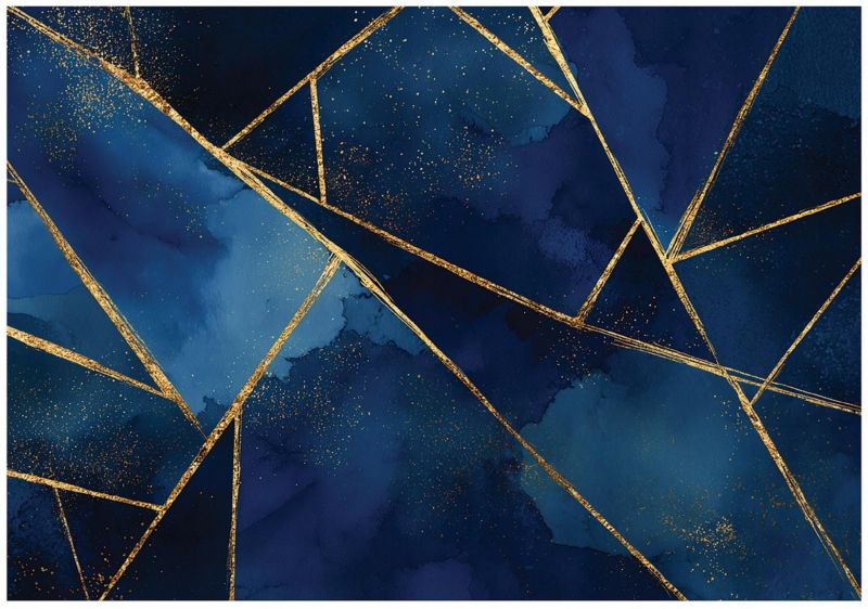 Fototapeta WALLARENA Do Sypialni Salonu Na Flizelinie Marmur Glamour Geometryczny 250x175 cm 1 szt.