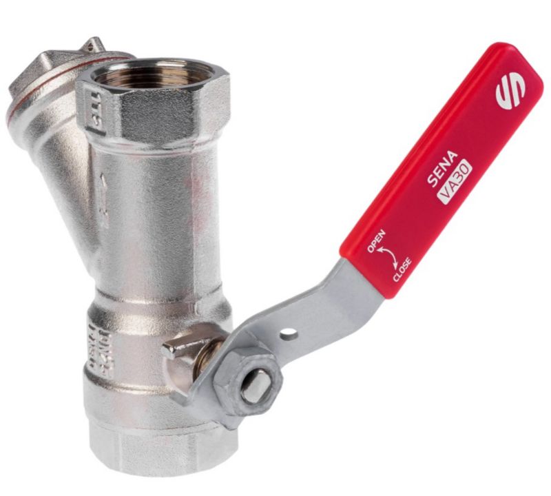 Zawór Arco kulowy z filtrem z dźwignią 25.4 mm GW-GW SENA VA30 Inox 1 szt