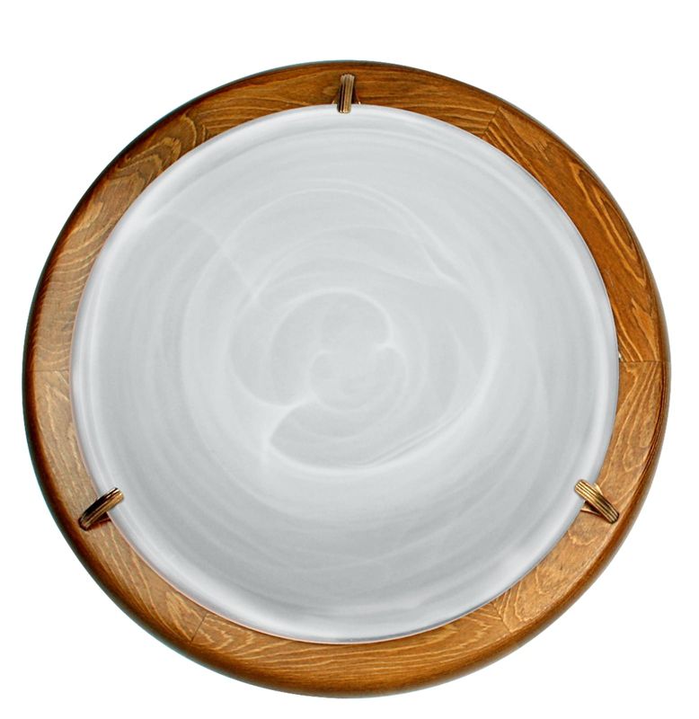 Plafon sufitowy Candellux Duna naturalne drewno-biały 2 x E27 x IP20 wym: 10 x 40 x 40 cm - 1 szt.