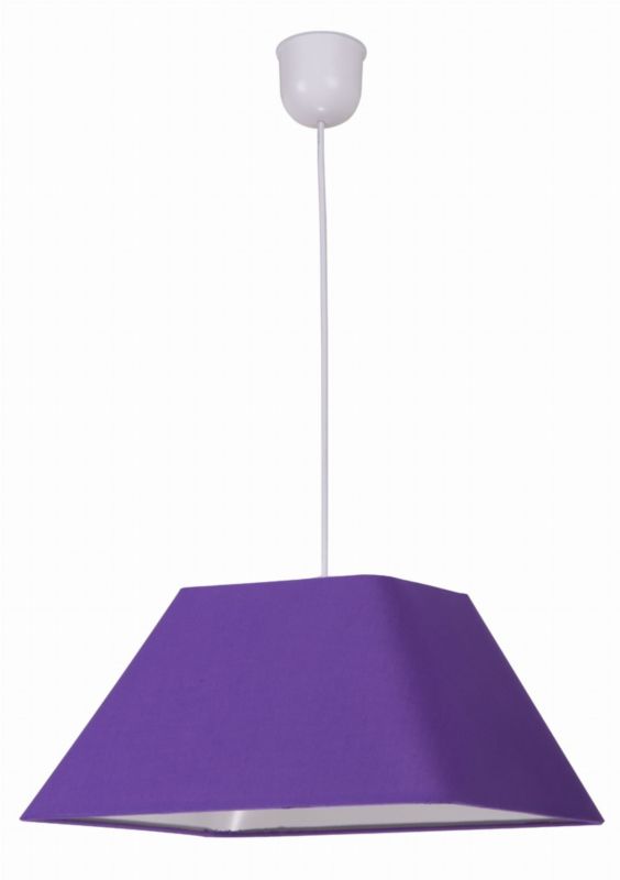 Lampa sufitowa Candellux Robin biało-fioletowa wym: 95 x 35 x 35 cm 1xE27 x 60W 1 szt.