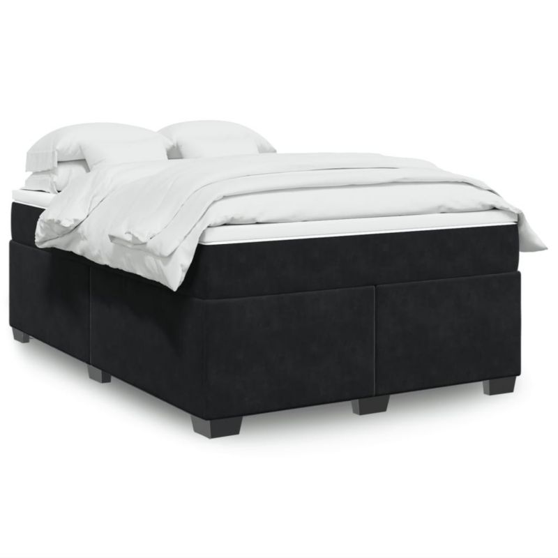Łóżko kontynentalne WaszeMeble 140x190 cm czarne WM-3285283 1 szt.