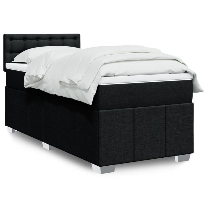 Łóżko kontynentalne WaszeMeble 90x190 cm czarne WM-3286939 1 szt.