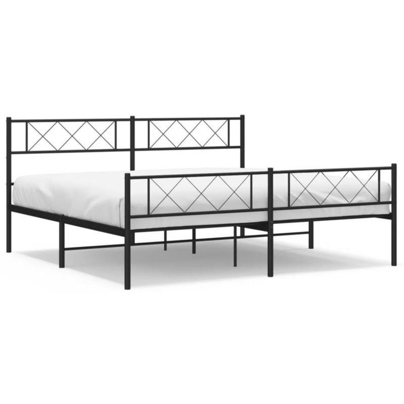 Łóżko metalowe WaszeMeble 183x213 cm czarna WM-372300 1 szt.