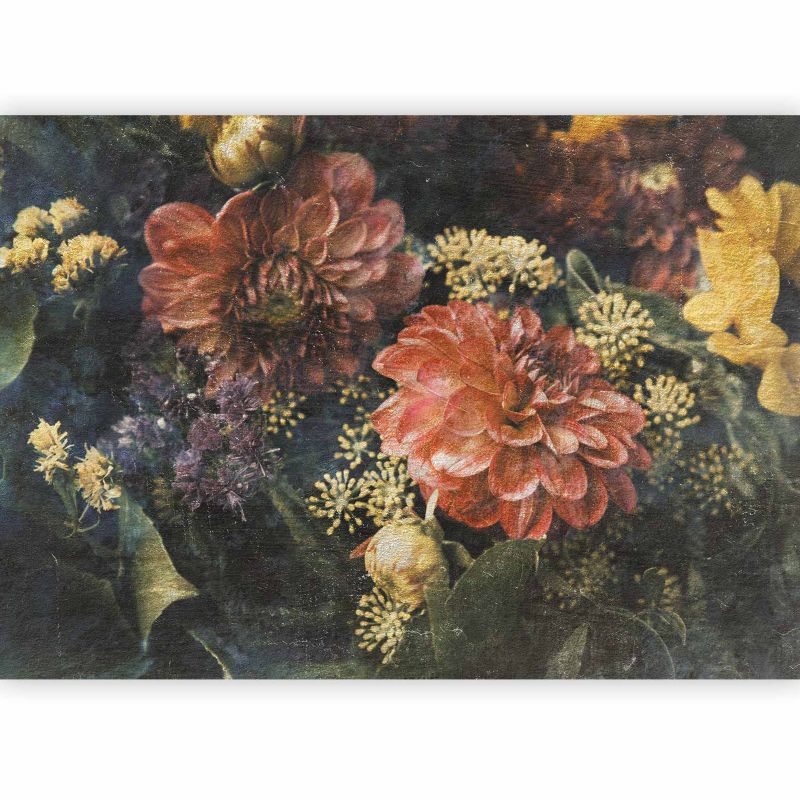 Fototapeta flizelinowa Artgeist 170 g/m2 wodoodporna Kwiaty szara 200x140 (4 części) 10121aa rolka 1 szt
