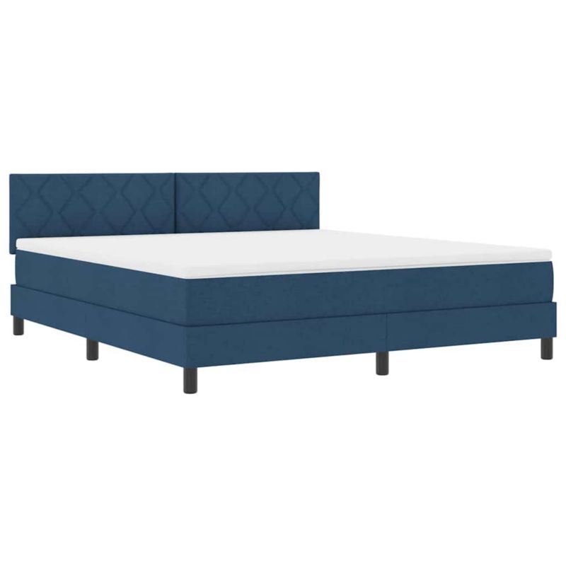 Łóżko z materacem WaszeMeble 180x200 cm niebieski WM-3338789 1 szt.