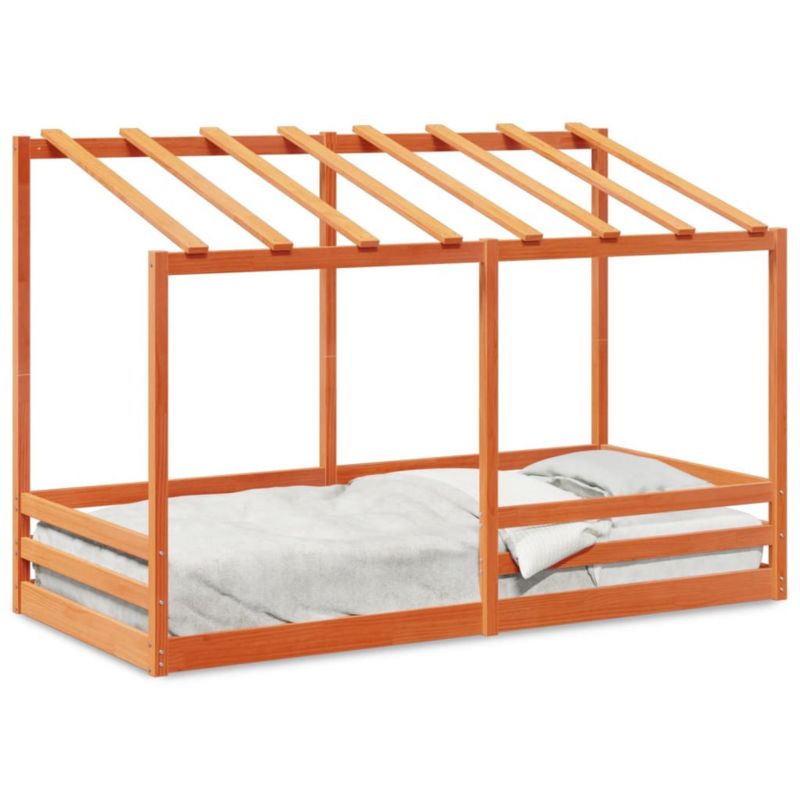 Łóżko drewniane WaszeMeble 100x200 cm brąz WM-846999 1 szt.