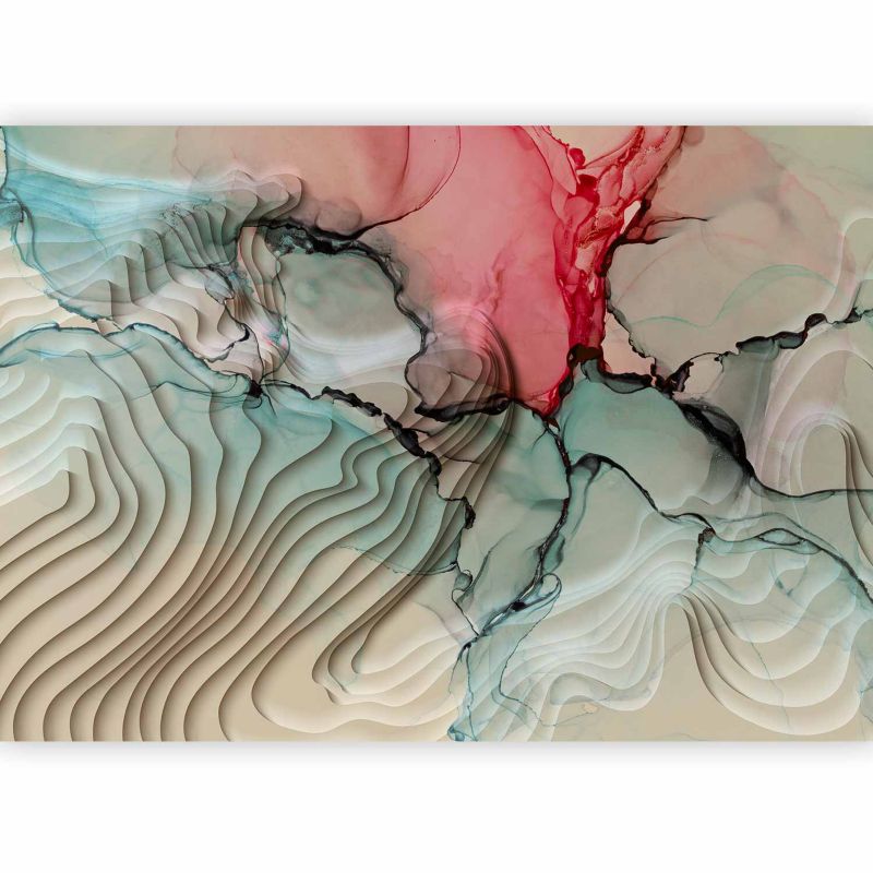 Fototapeta flizelinowa Artgeist 170 g/m2 wodoodporna Abstrakcje szara 350x245 (7 części) 10036aa rolka 1 szt
