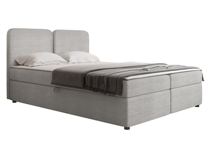 Łóżko kontynentalne MIRJAN 24 Boho 160x200 beżowy 1 szt.
