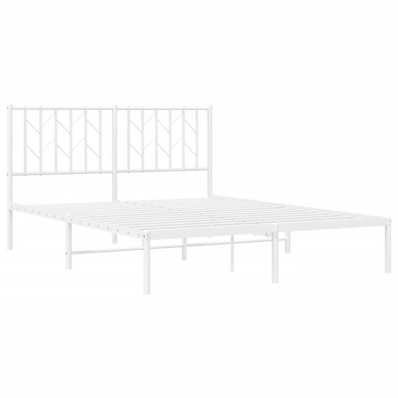Łóżko metalowe WaszeMeble 135x190 cm biała WM-374485 1 szt.