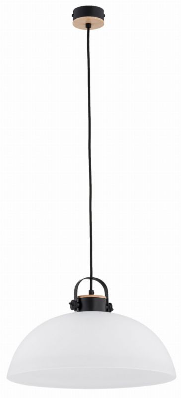 Lampa sufitowa wisząca Alfa Bolo czarno-biała wym: 90 x 40 x 40 cm 1xE27 x 60W 1 szt.