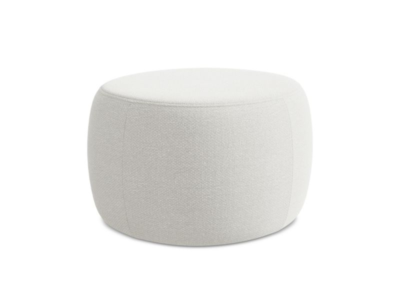 Pufa Makamii Koa z tkaniny bouclé 76x67 cm biały 1 szt.