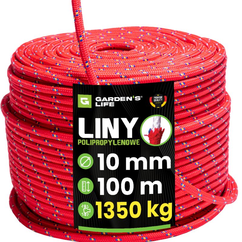 Lina Polipropylenowa Garden's Life 10mm 100m, 1350kg, 1 szt