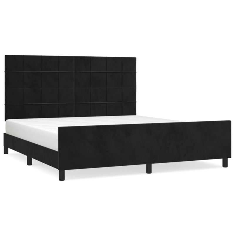 Łóżko tapicerowane WaszeMeble 180x200 cm czarna WM-3125771 1 szt.