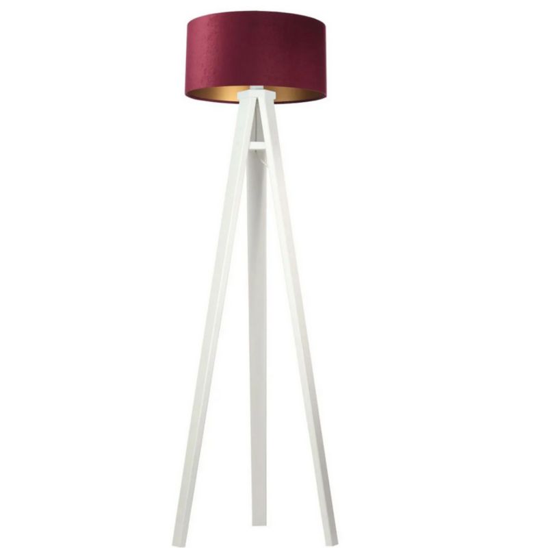 Lampa Bps Koncept stojąca HOME 50 bordowa/złota/biała 1 szt